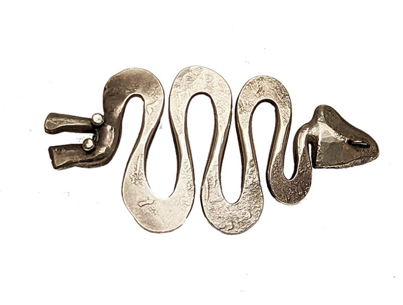 Harry Bertoia Silver Snake Brooch