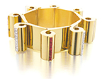 Cartier Paris ruby and dias bracelet c 1935 closed view