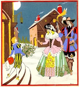 Vintage Hand Painted Holiday Card 101