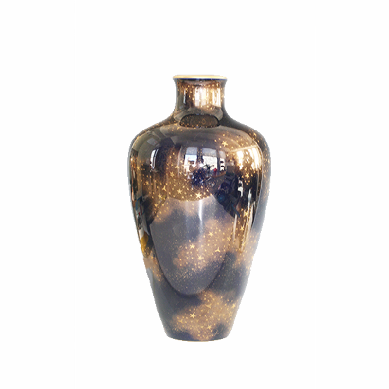 Sevres Porcelain Vase Starry Night