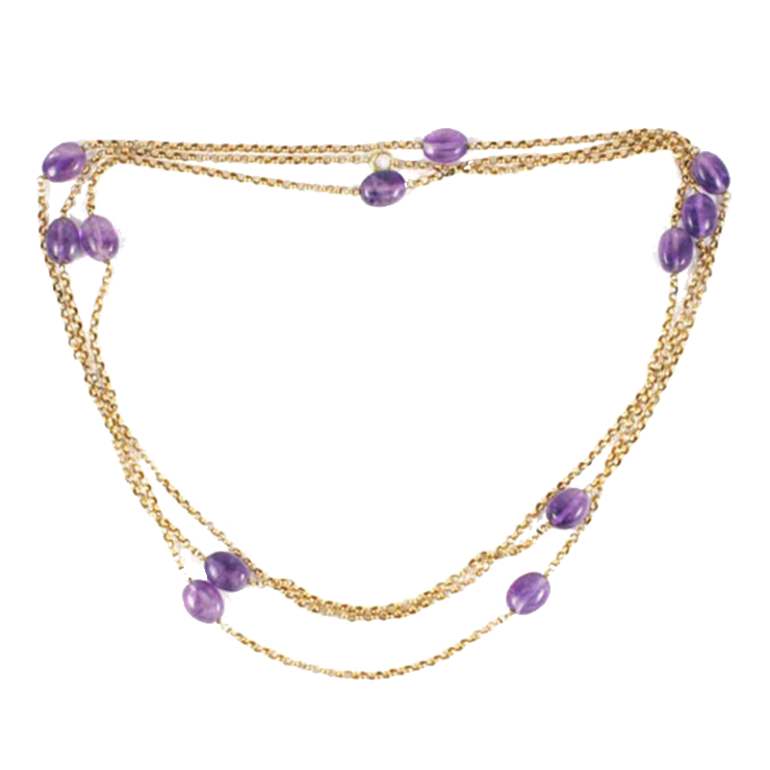 Victorian Gold Necklace - Primavera Gallery