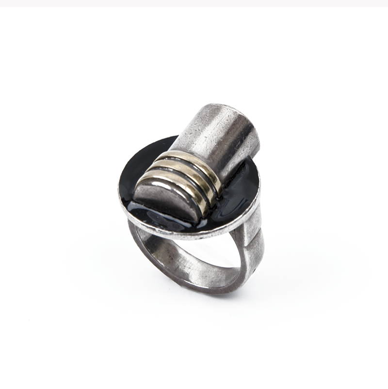 Jean Despres French Art Deco Ring c 1925 - Image 2